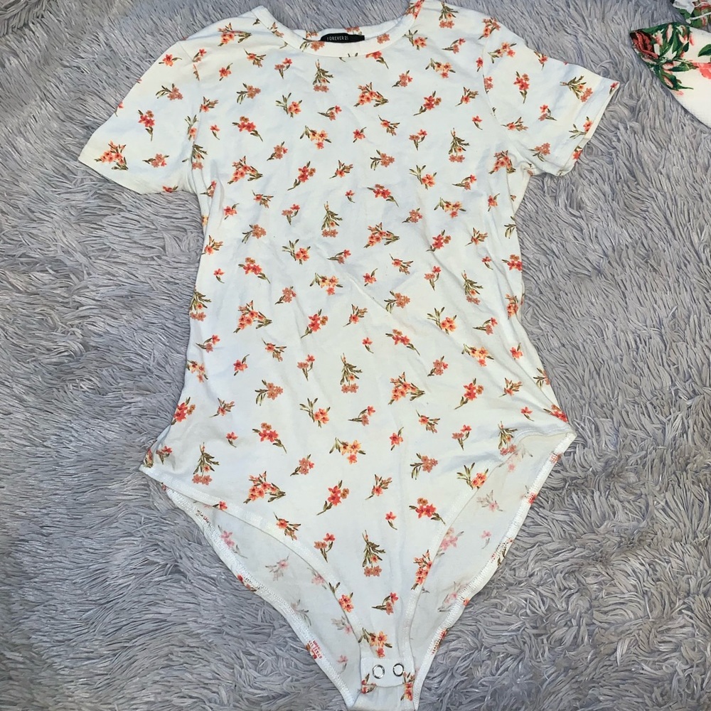 forever 21 floral bodysuit